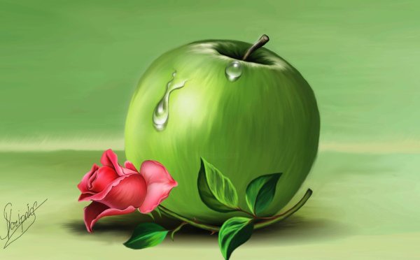 Сказочное яблоко