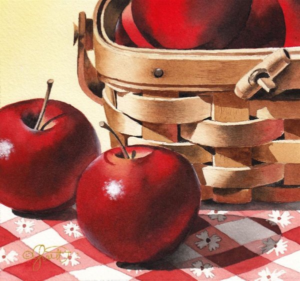 Яблоки арты