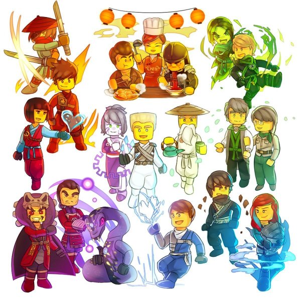 Лего Ниндзяго персонажи арт