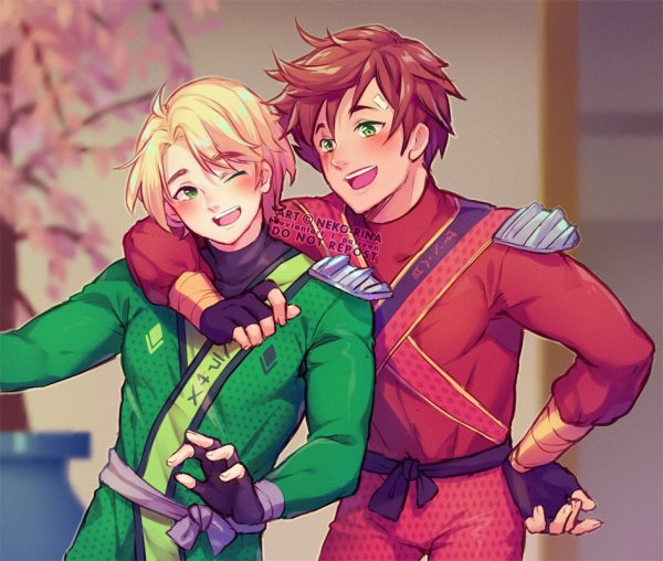 Ниндзяго хуманизация Ллойд и Кай