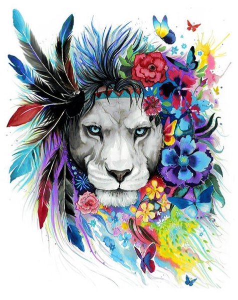 Животные в стиле арт