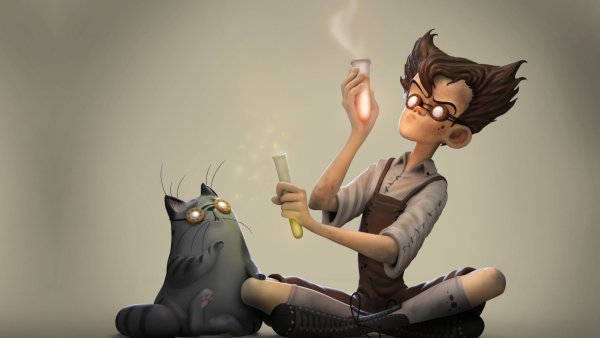 Безумный ученый арт