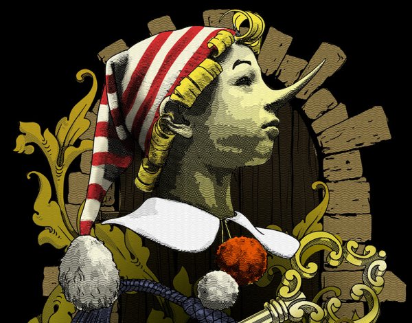 Буратино современный арт