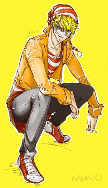 Буратино арт в современном стиле