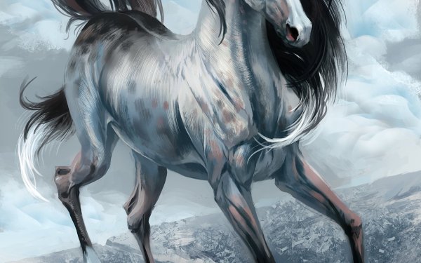 Ледяная лошадь арт