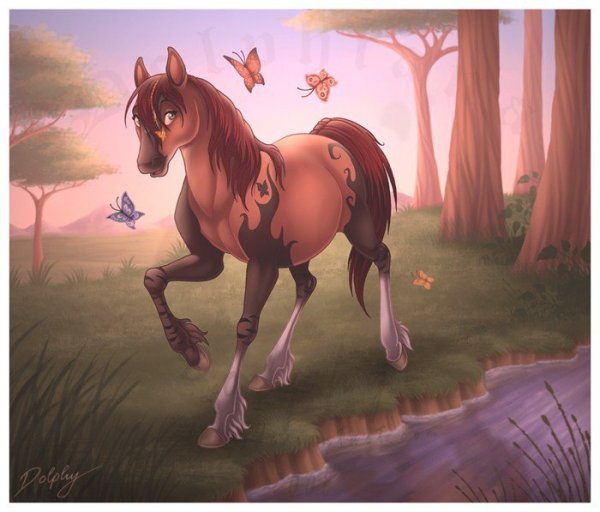 Мультяшные лошади красивые