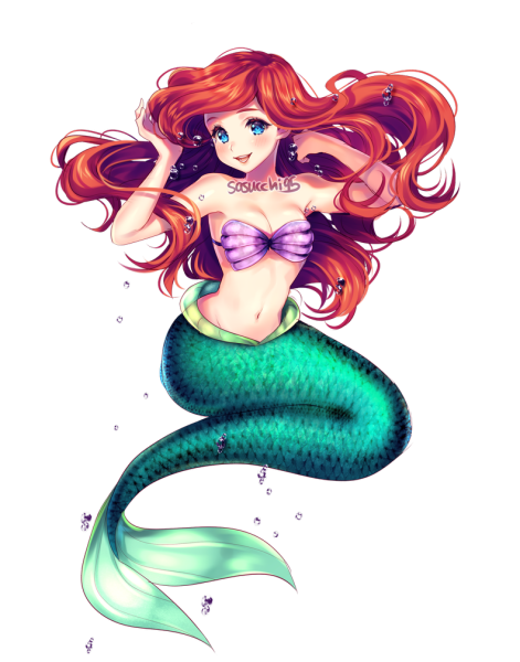 Русалка Ариэль арт