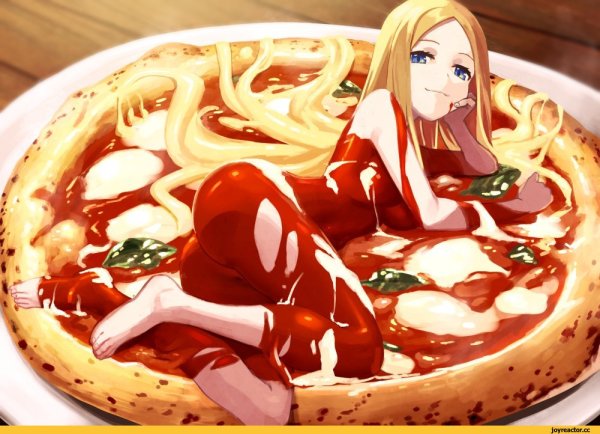 Аниме девушки с едой