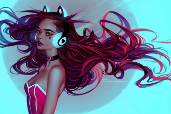 Крутая девушка арт