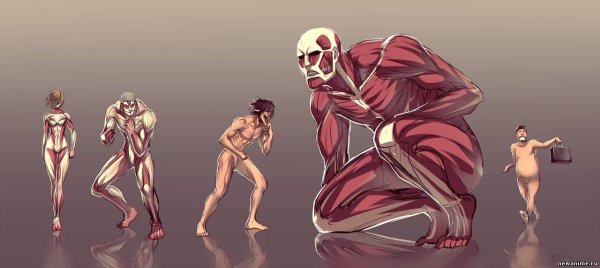 Колоссальный Титан и Титан Эрен