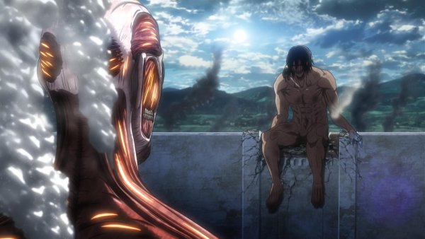 Атака титанов Эрен колоссальный Титан