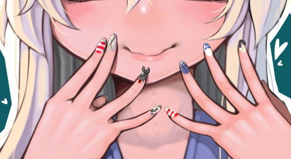 Длинные ногти аниме