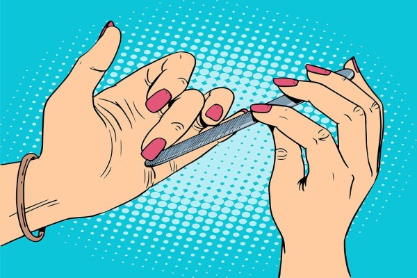 Поп арт девушка маникюр