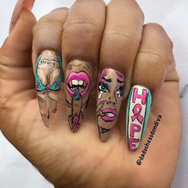 Ногти в стиле искусство