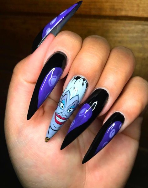 Необычный дизайн ногтей на длинные
