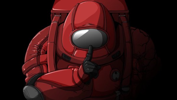 Амонг АС красный космонавт