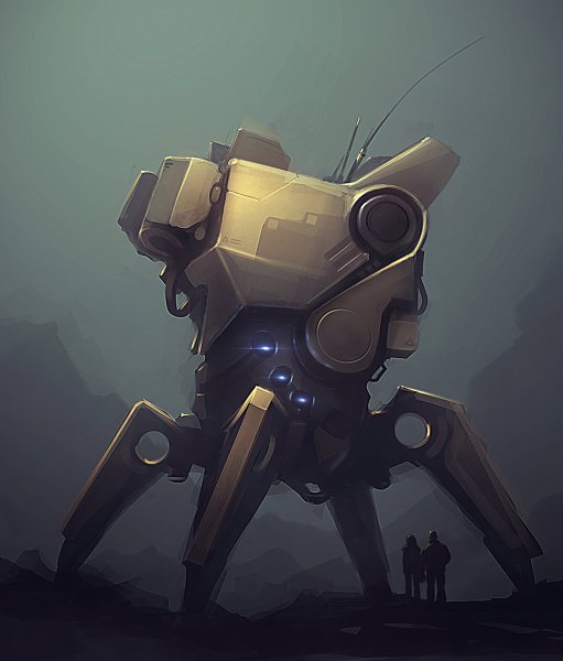 Маленький робот арт