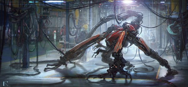 Робот паук концепт арт