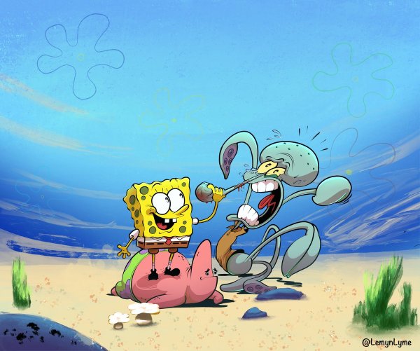Спанч Боб и Сквидвард