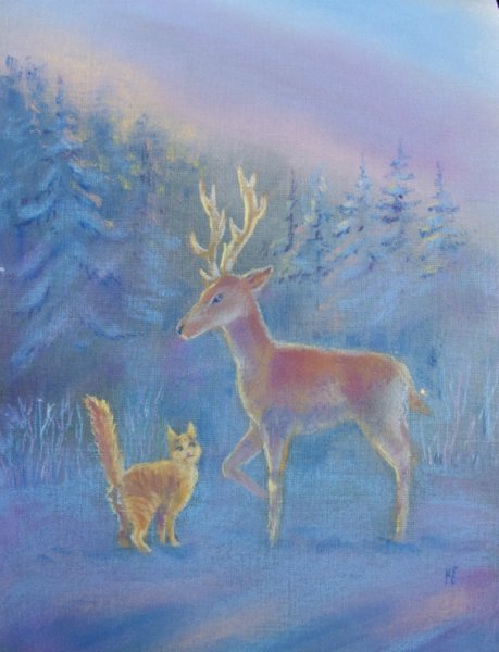 Иллюстрации к Серебряному копытцу Бажова