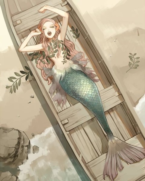Русалка арт аниме