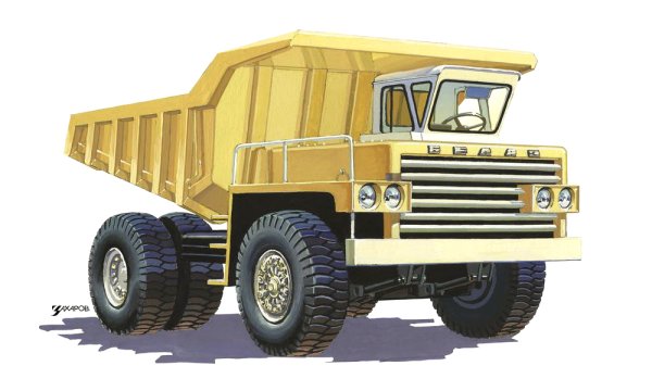 Карьерный самосвал БЕЛАЗ-540 опытный,