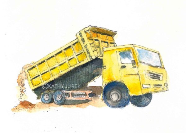 Нарисовать самосвал