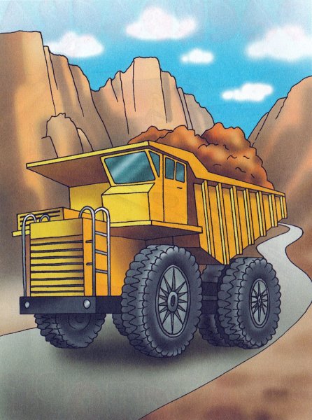 БЕЛАЗ 75710 раскраска