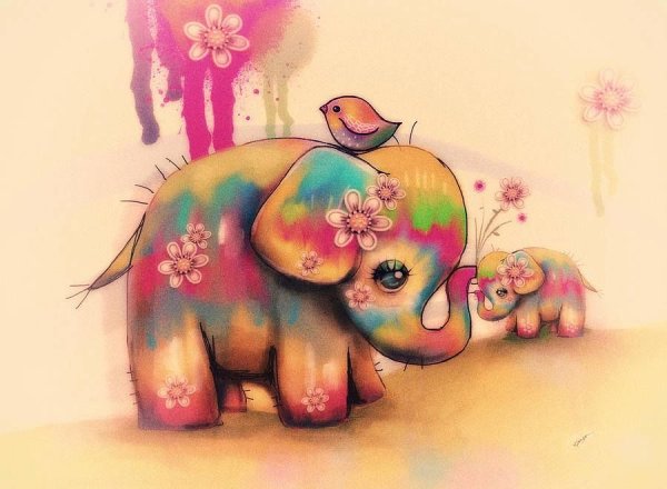 Karin Taylor картины слоны