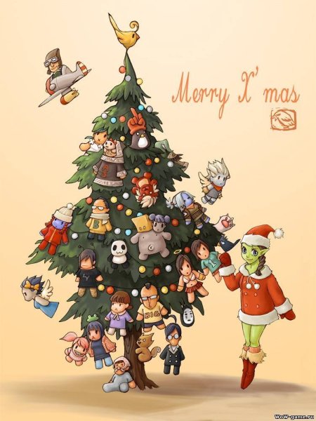 Новогодняя елка арт