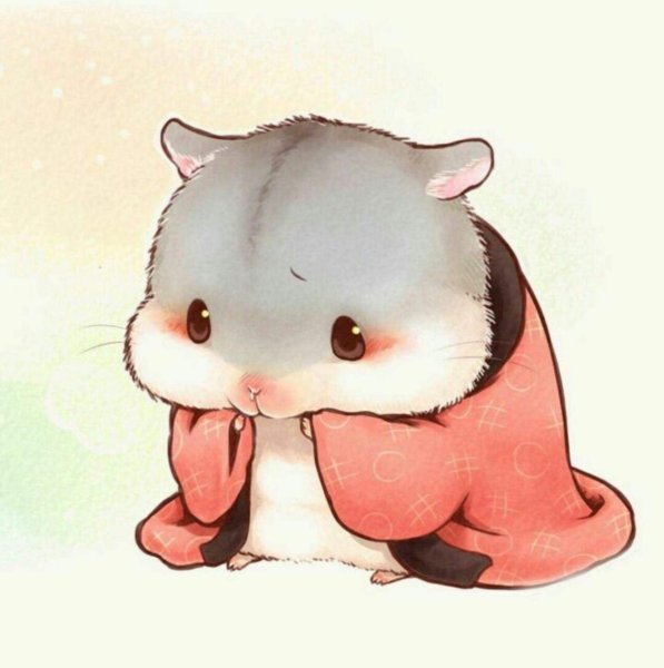 Красивый арт хомячок
