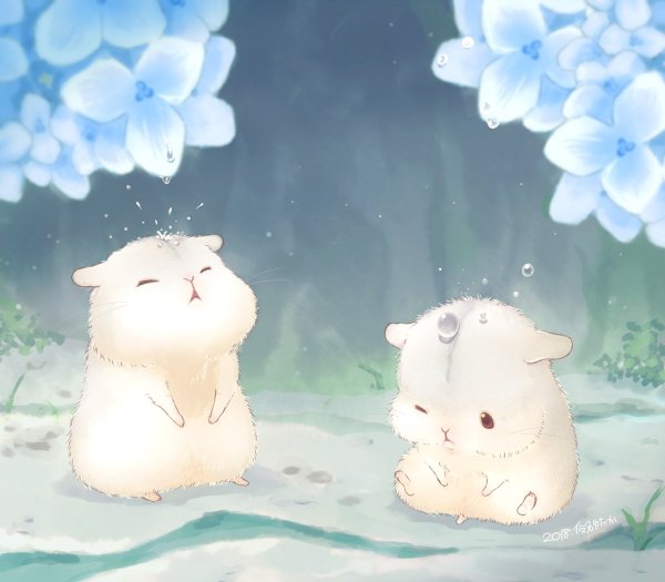 Милый хомяк арт