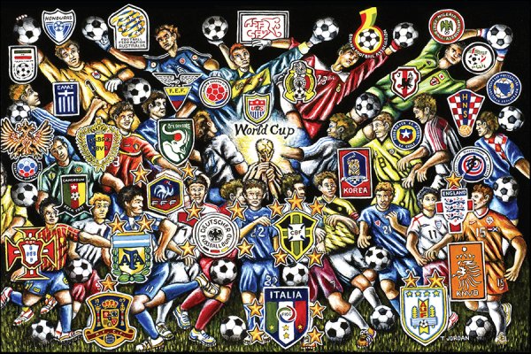 Футбольные ретро арты