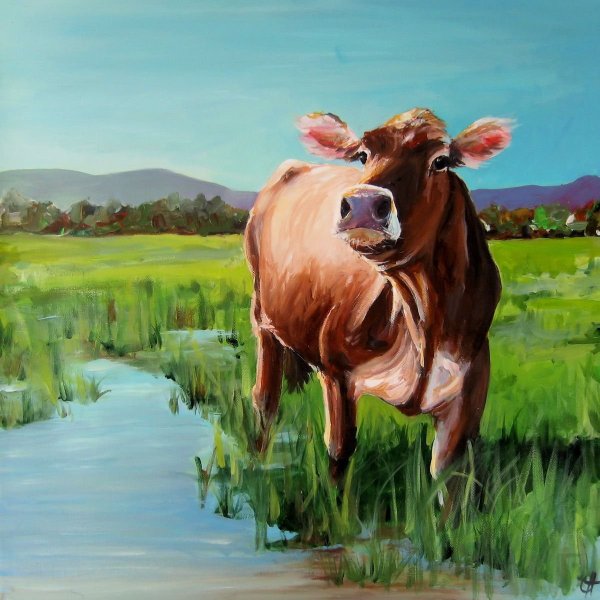 Корова картина