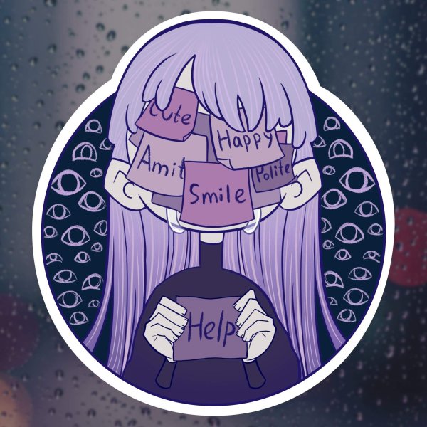 Грустный стикер