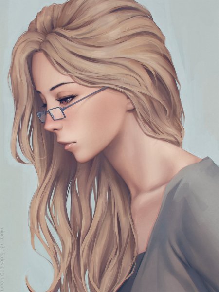 Девушка шатенка арт