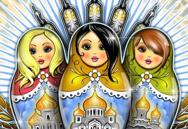 Стилизованная Матрешка