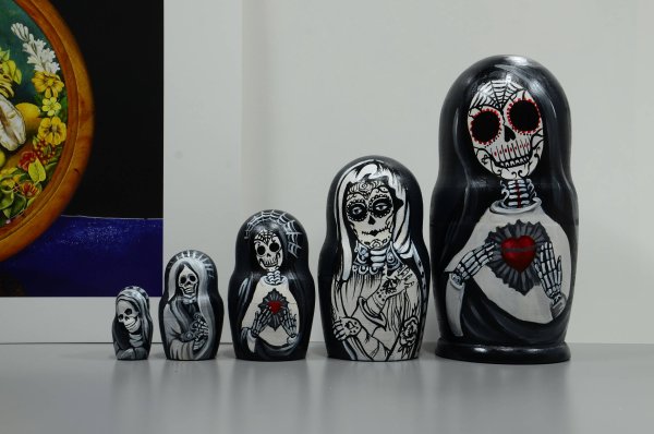 Матрешка Санта Муэрте