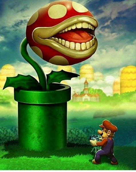 Марио цветок людоед