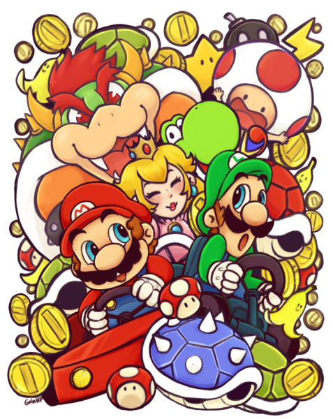 Марио игра арт