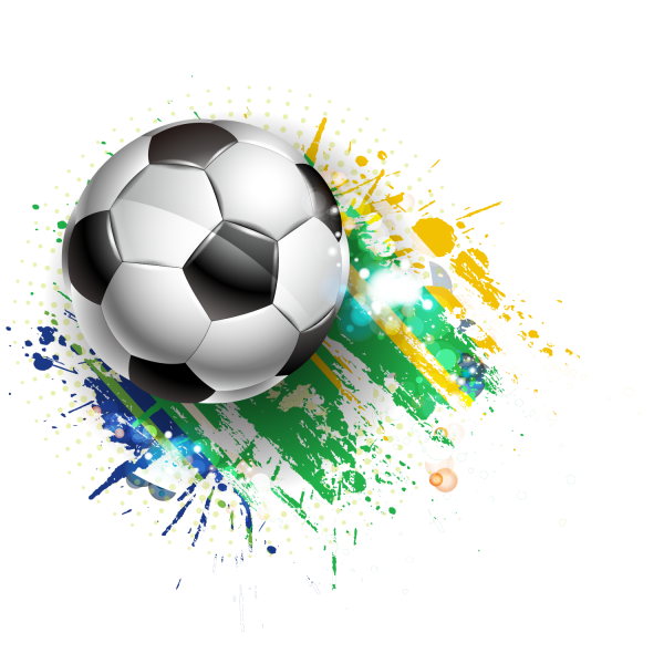 Футбол на прозрачном фоне