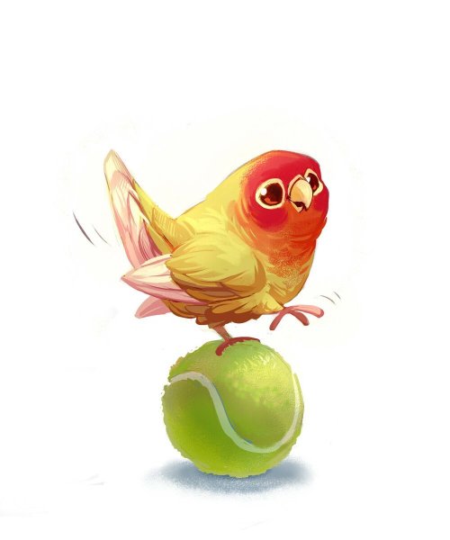 Милые птицы арт