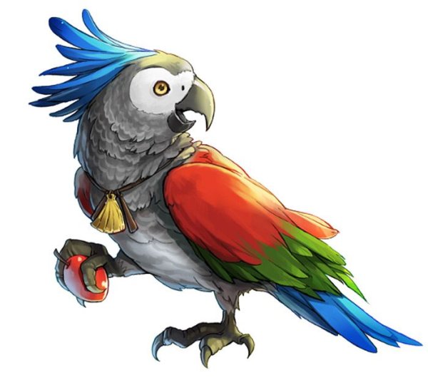 Попугай арт