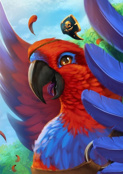 Попугай арты