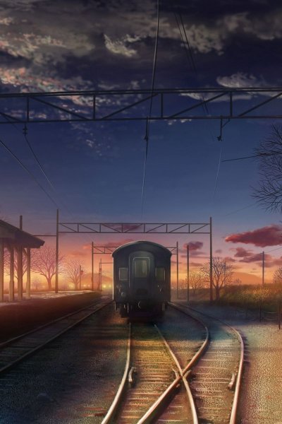 Пейзаж с железной дорогой