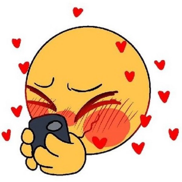 Влюбленный смайлик арт