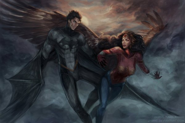 Брюс Уэйн и чудо женщина