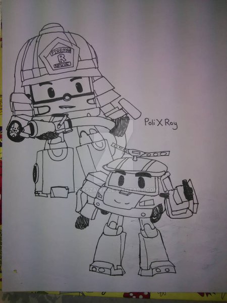 Робокар Поли фан арты