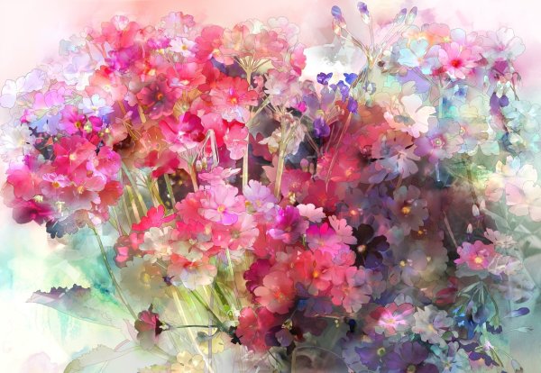 Красивые цветы арт