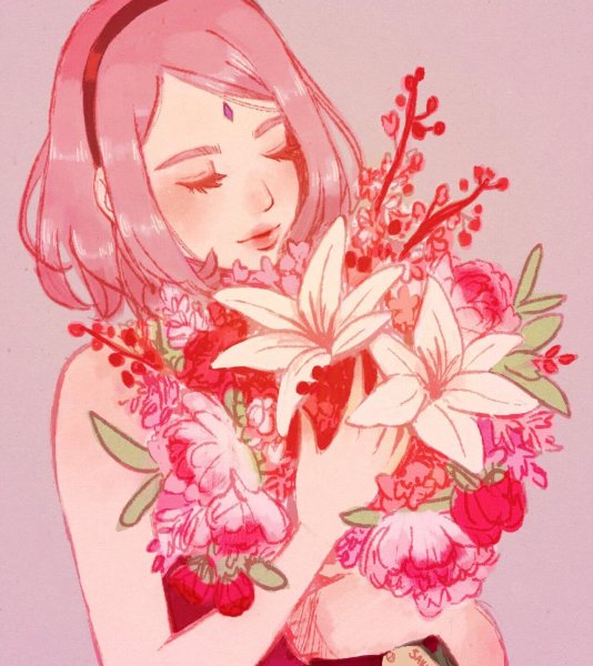 Сакура Харуно арт